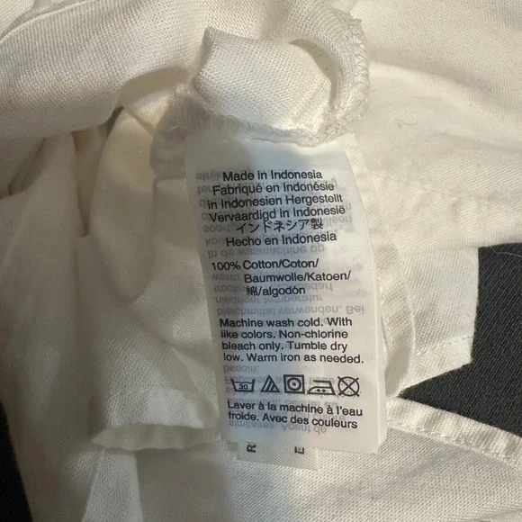 Madewell Cream Button-Up Shirt - Picture 4 of 4